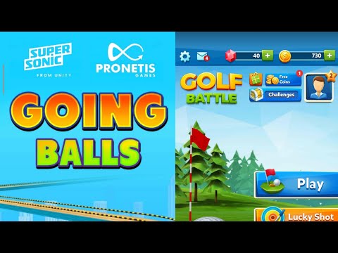 Going Balls VS Golf Battle #mobilegame #yourchoice