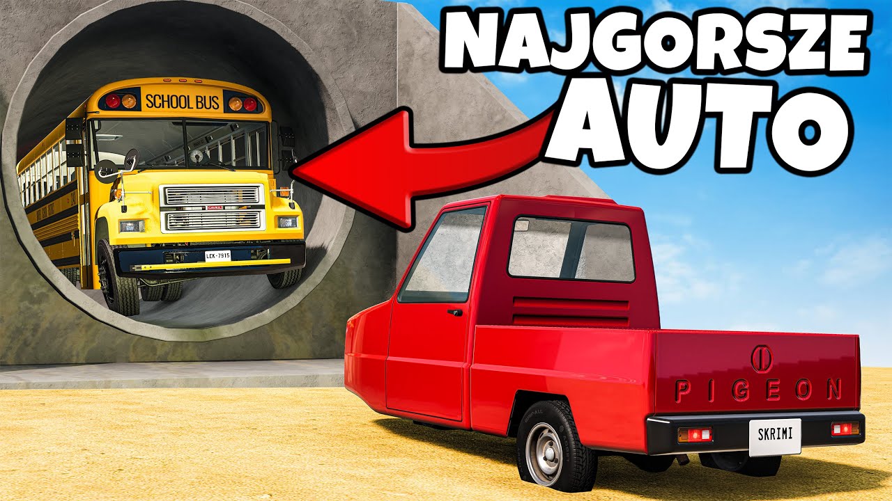 ❄️ WYLOSOWAŁEM NAJGORSZE AUTO DO CHOWANEGO | BeamNG Drive |