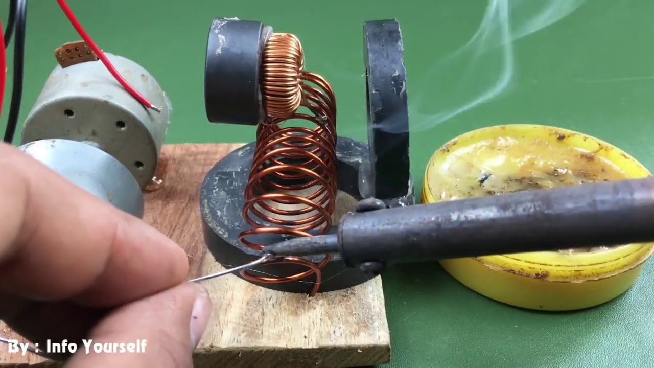 Awesome diy science technology project Free energy generator magnetic ...