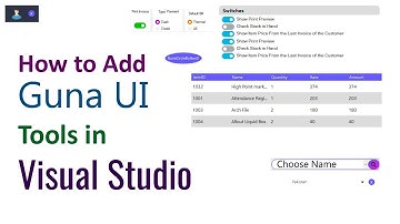 How to Add Guna UI Tools to Visual Studio