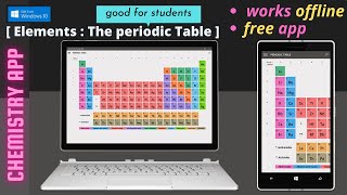 Elements : The Periodic Table | Chemistry app | works offline free app | windows app screenshot 2