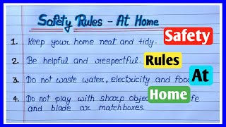 10 lines safety Rules at home|safety rules at home|Data Education|