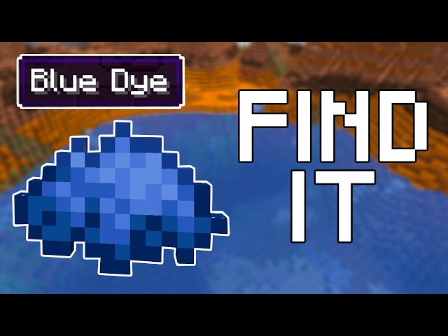 MINECRAFT  How to Make Blue Dye! 1.16.4 