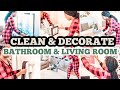 2020 CHRISTMAS CLEAN AND DECORATE |DECORATE MY LIVING ROOM AND BATHROOM | 2020 CHRISTMAS DECOR IDEAS