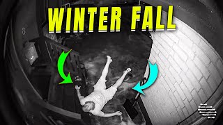 Improper Winter Slippers Leads to Man's Fall