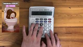 girl skibidi toilet but played on a music calculator