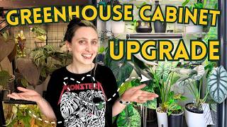 Upgrading My IKEA Greenhouse Cabinet 🌿 New Shelves & Better Lighting
