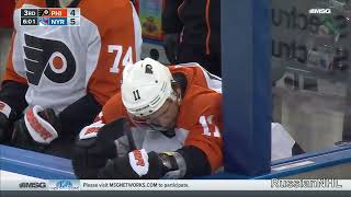 Artemi Panarin's three assists vs Flyers including his 100th point (26 mar 2024)