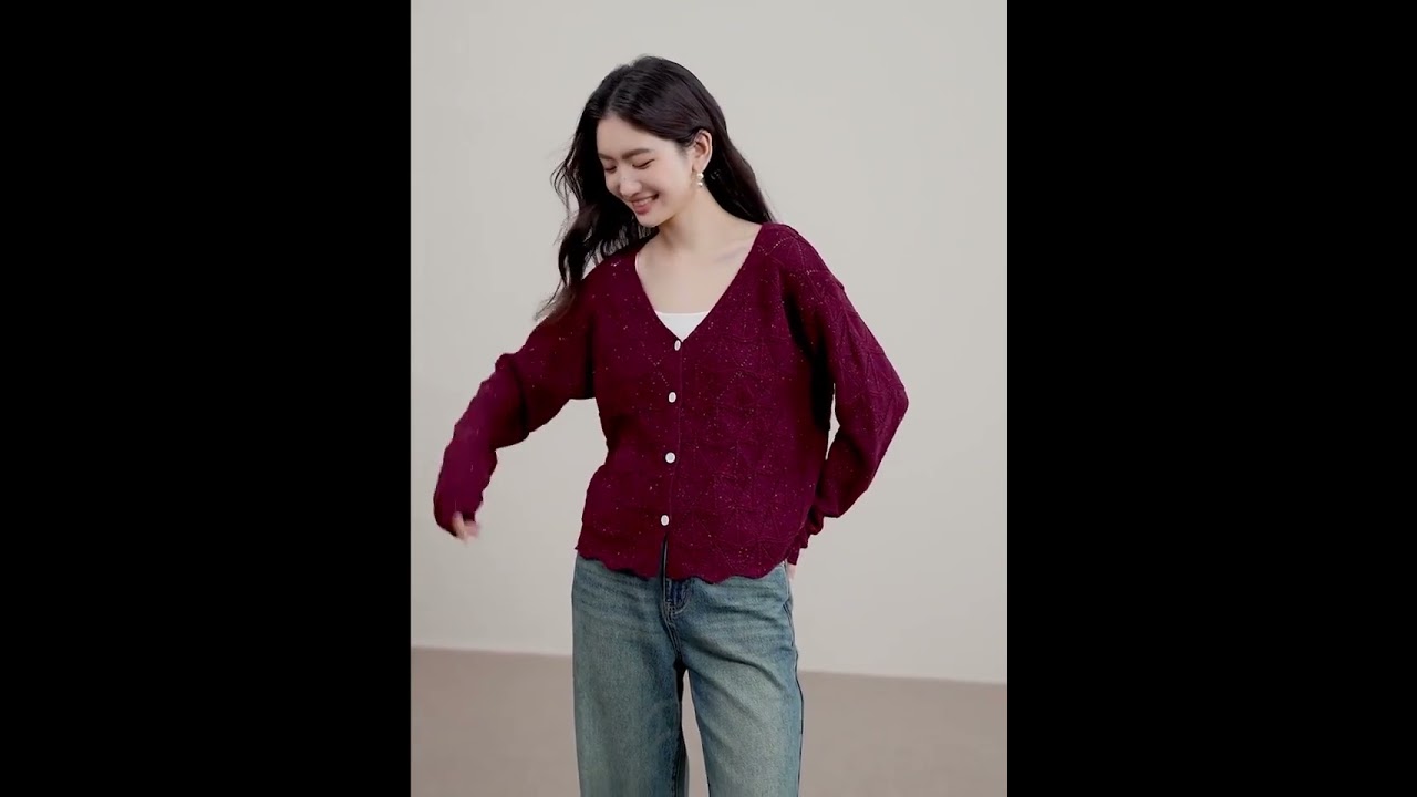 Trendy Women’s Cardigan 2025 🍂 Loose Fit Knit Sweater