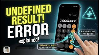 How To Fix The Undefined Result On iPhone Calculator App In 2026: Math Errors Explained In Detail screenshot 5