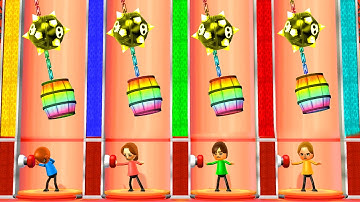 Wii Party Minigames - spider man vs elisa vs Hiromi vs Ursula ( Master Difficulty )