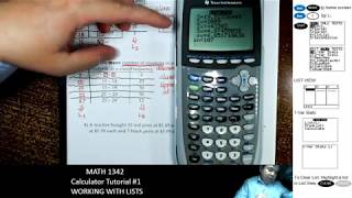Math 1342 Calculator Tutorial #1