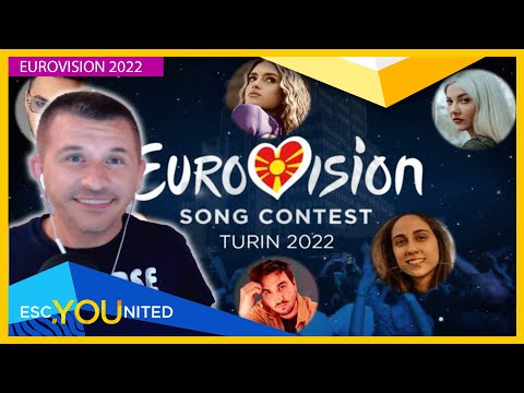 North Macedonia: Za Evrosong 2022 - REACTION TO ALL SIX ENTRIES (North Macedonia Eurovision 2022)