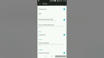 how to open camera settings in oneplus 5t...