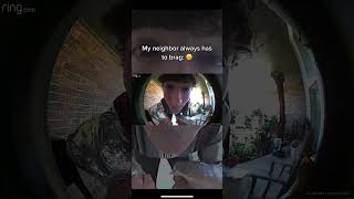 My Neighbor Always Has to Brag😐 (Ring Doorbell TikTok)