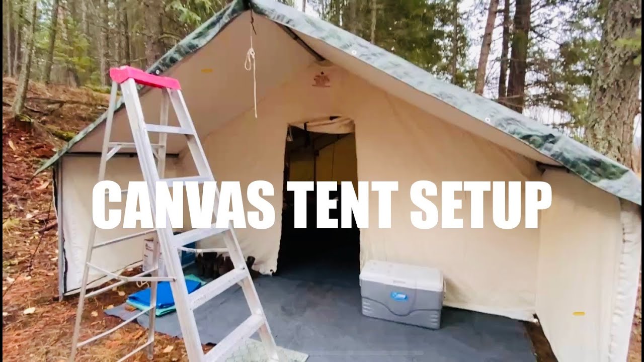 BC Whitetail Trip 2025 - Part 1 - Canvas Tent and Trail Cam Setup