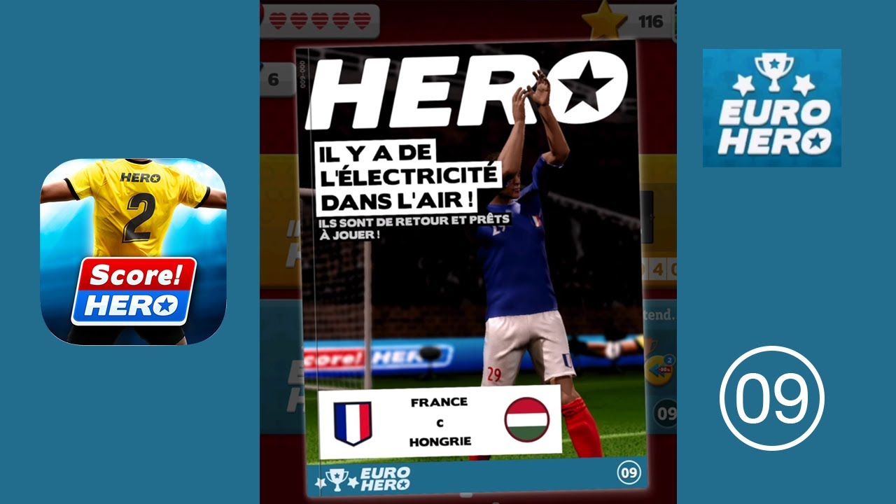 Score! Hero 2 -  Event Euro Hero - Niveau 9 solution