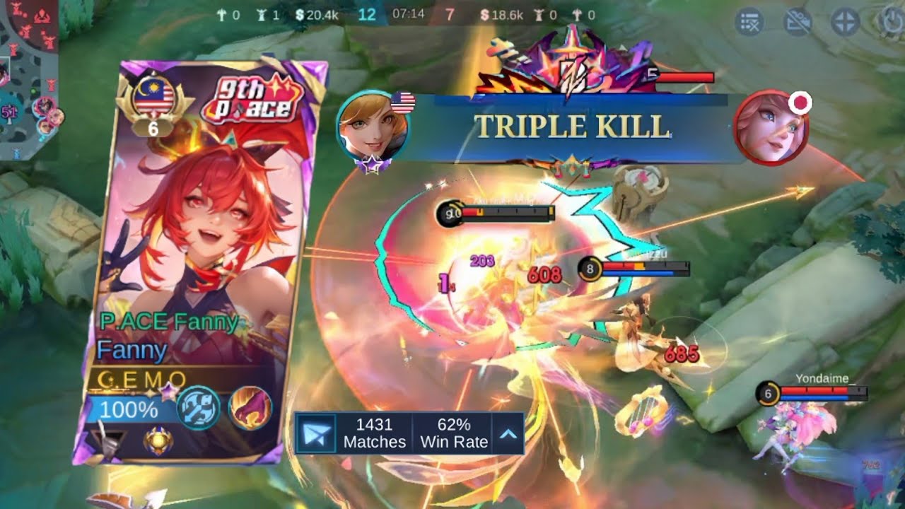 Fanny Cable Masterclass ⚡ Insane Fast Hand  Ranked Gameplay | Mobile Legends