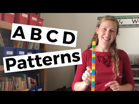 ABCD Patterns  - rhymes, shapes, coins, colors, movement, and learning fun! - Learn at home