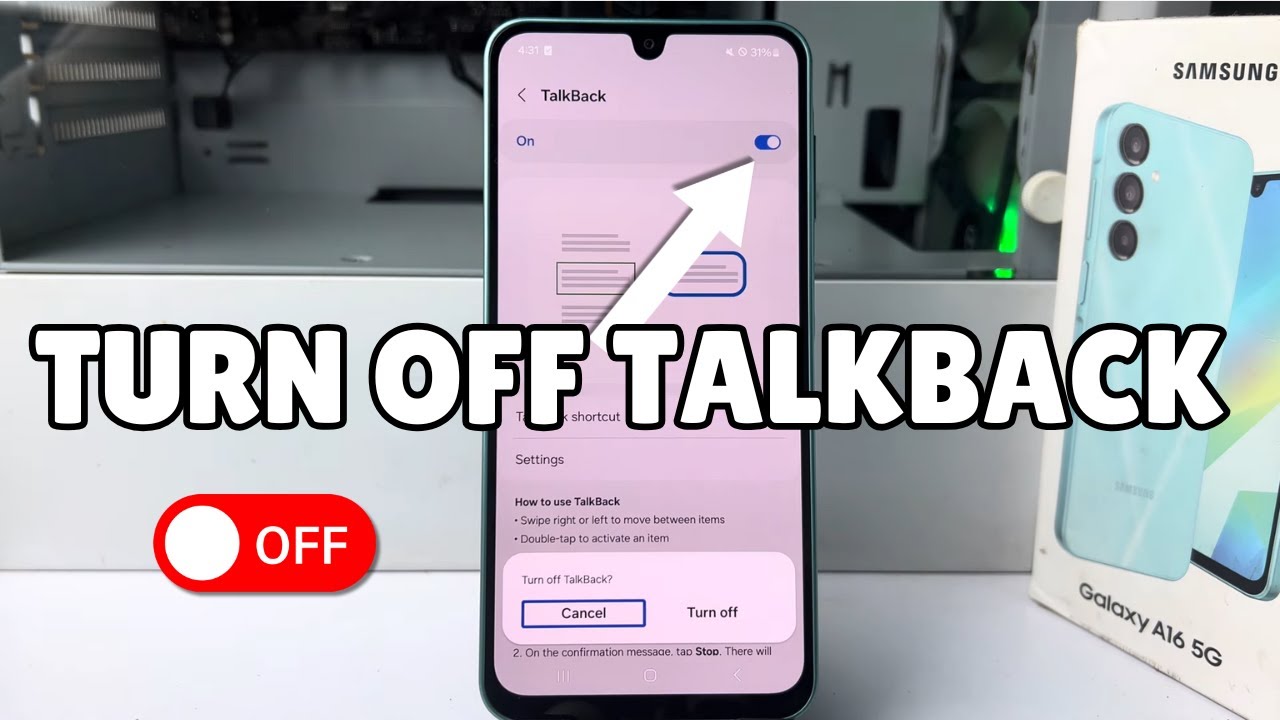 Galaxy A16: How to Turn Off Talkback Samsung