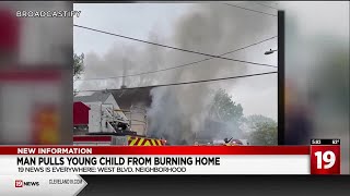 2 firefighters injured battling house fire on Cleveland’s West Side