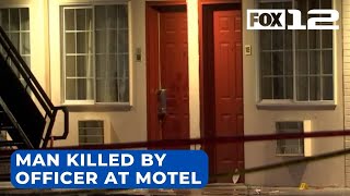 Man dies after being shot by officer during disturbance at Gresham motel