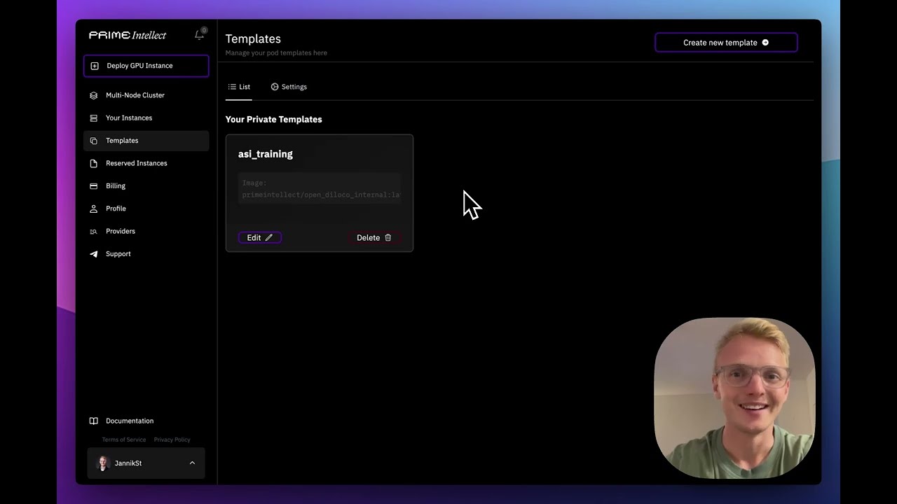 Prime Intellect Custom Templates Tutorial