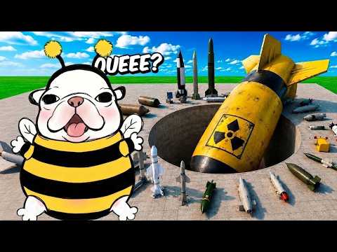 1000 BOMBAS NUCLEARES vs un POZO GIGANTE | PIBBLECITO REACCIONA