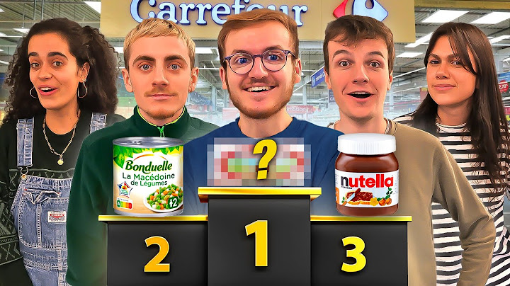On juge les 10 aliments les plus achetés en supermarché (c'est improbable)