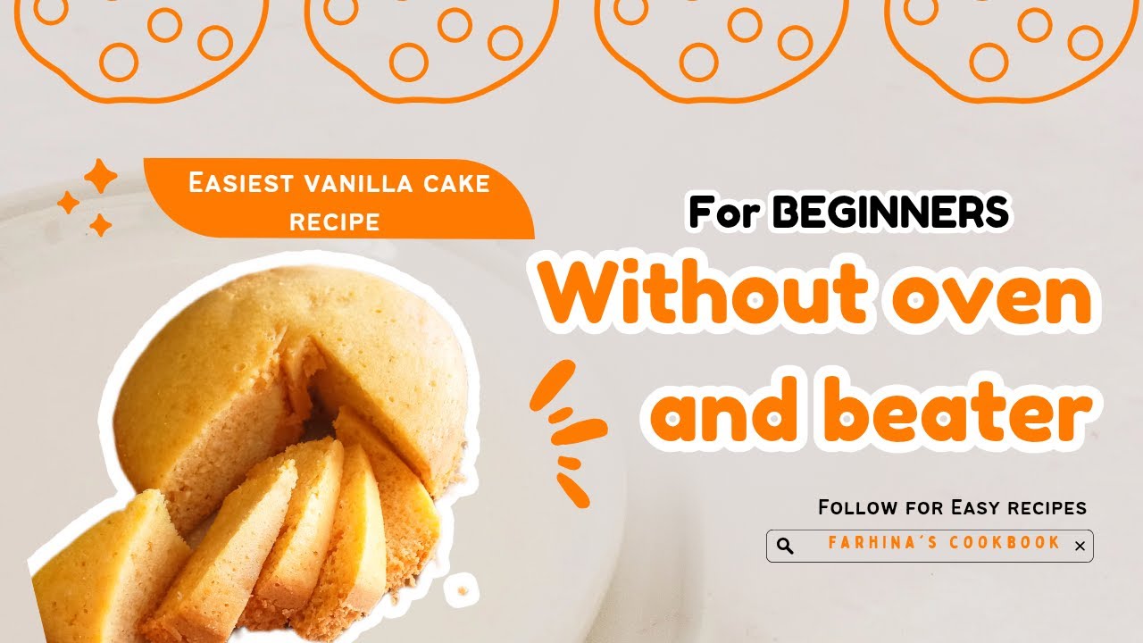 Without OVEN or beater spongy Vanilla cake made in pressure COOKER