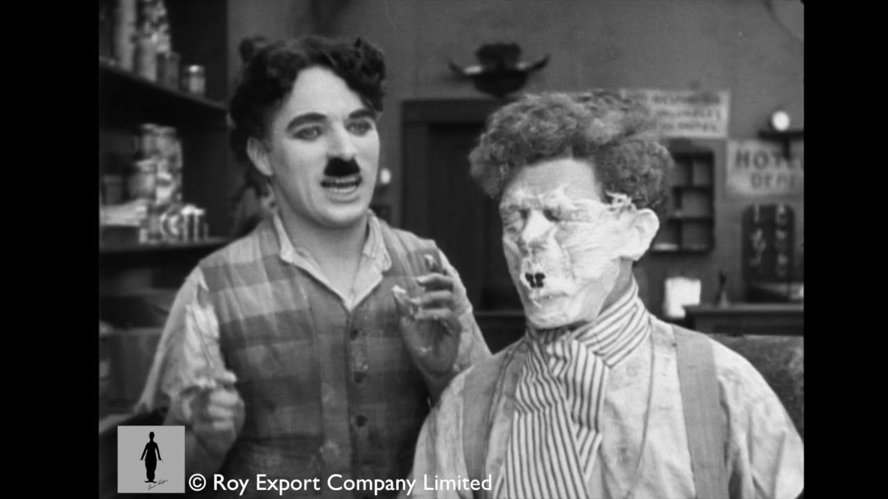 Charlie Chaplin   Deleted barber shop scene from Sunnyside 1919