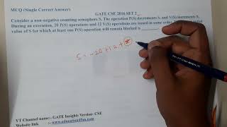 GATE CSE 2016 SET 2