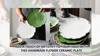 Handmade Flower Ceramic Plate