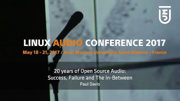20 years of Open Source Audio: Success, Failure and The In-Between - Paul Davis