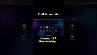 Responsive portfolio by using react with free source code #sunfiresensei #Portfolio #Shorts ￼