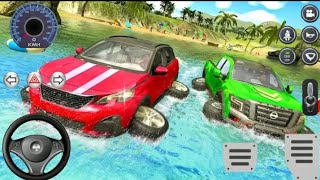 Water Surfer Jeep Cars Race On Miami Beach | Water Surfer Car Games | Android Gameplay screenshot 5