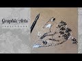 Drawing in the Sketchbook. Ink. Graphics Art #04
