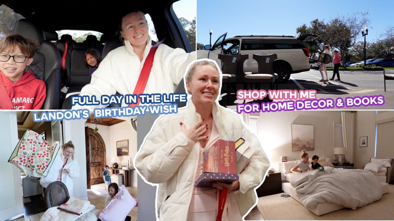 crazyyy birthday wish! day in the life: shop with me for home decor & books!