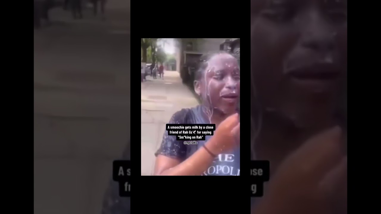 smoochie gets milk by a homie of Rah Gz'& for saying"Sm"king on Rah" 