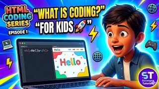 Coding for Kids 👦👧 | Episode 1: What is Coding? (Easy Explanation)l HTML Coding Series