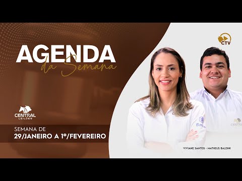 AGENDA DA SEMANA | 29 DE JANEIRO A 01 DE FEVEREIRO