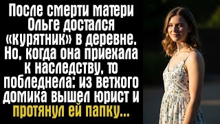 видео: После смерти матери Ольге достался «курятник» в деревне. Но, когда она приехала к наследству, то картинка: После смерти матери Ольге достался «курятник» в деревне. Но, когда она приехала к наследству, то