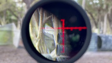 Tippmann TMC First strike  20 yards shooting test