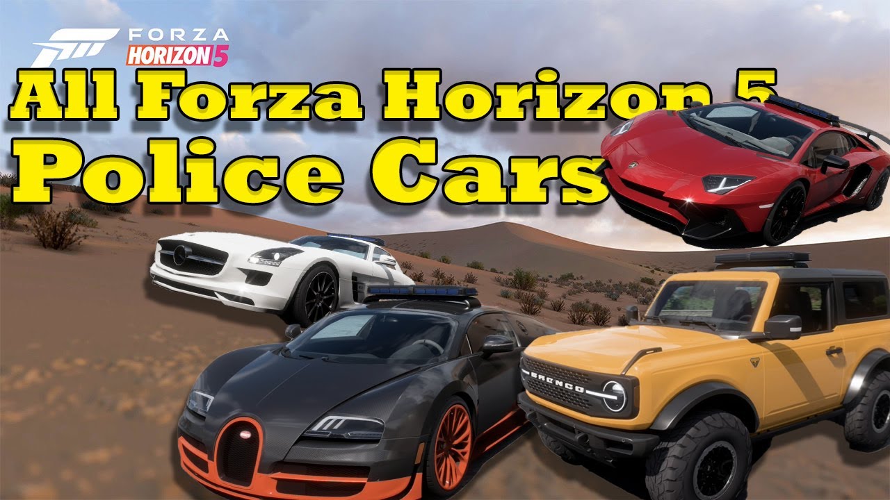 Forza Horizon 5 Autos Mit Blaulicht All possible Police cars in Forza Horizon 5 - YouTube