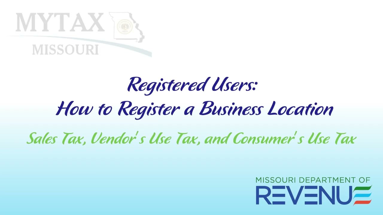 Зарегистрированный пользователь Как зарегистрировать бизнес Местонахождение Налог с продаж, поста...