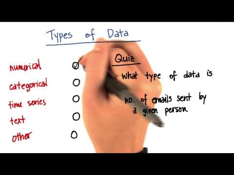 Types of Data Quiz 5 - Intro to Machine Learning