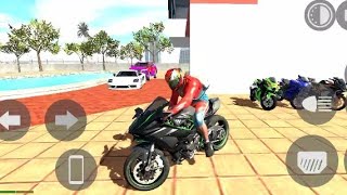Bike driving Kawasaki Ninja H2r in ||🇮🇳 Indian bike driving 3d game 🎮 full gameplay