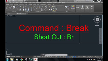 Break Command In AutoCAD In Hindi
