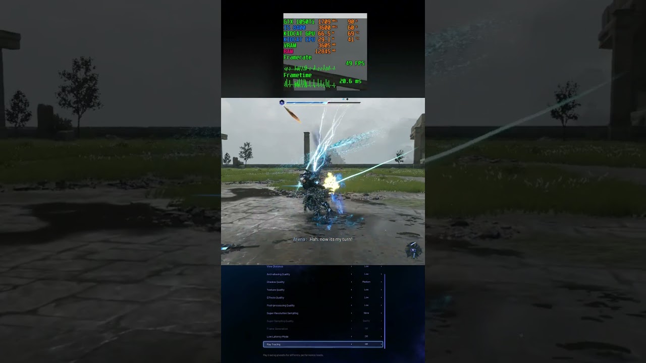 benchmark Lost Soul Aside on GTX 1050 Ti