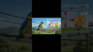 Why don't birds get electric shot? #physics #experiment #physicsteacher #physicsvision #physicsnews